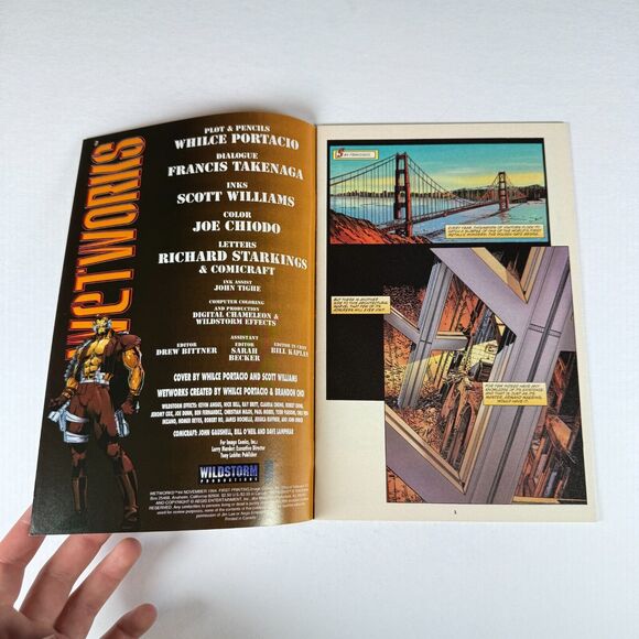 Wetworks #4 Image Comics Malibu Comics November 1994 signed by WHILCE PORTACIO - Picture 5 of 12